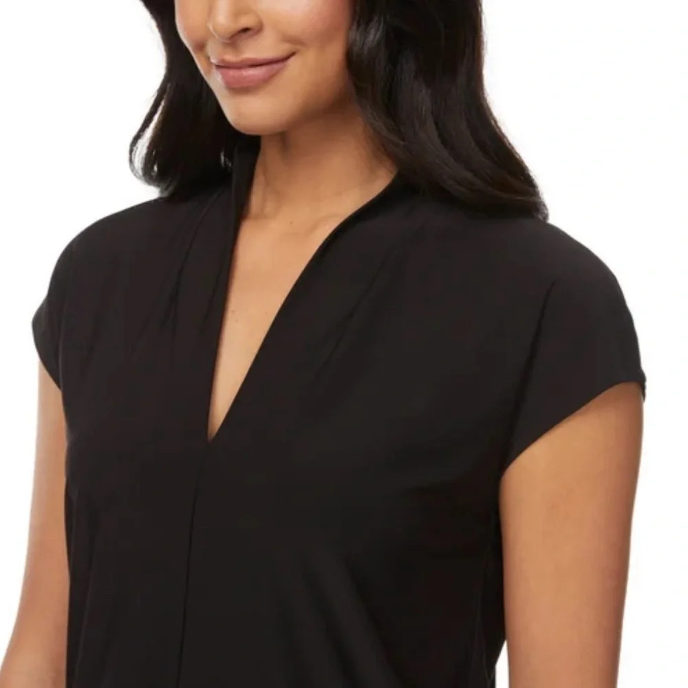 Buffalo Ladies' V-Neck Short Sleeve Blouse - Picture 1 of 15